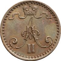 1 пенни 1871 года  Для Финляндии