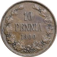 10 пенни 1900 года  Для Финляндии