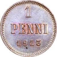 1 пенни 1913 года  Для Финляндии