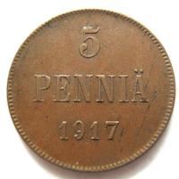 5 пенни 1917 года