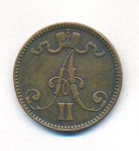 5 пенни 1866 года  Для Финляндии