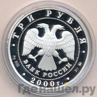 3 рубля 2000 года ММД