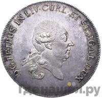 Талер 1780 года  Петр Брион