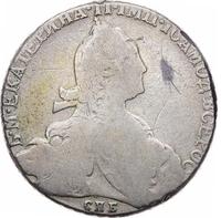 1 рубль 1774 года СПБ ТИ ФЛ