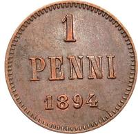 1 пенни 1894 года  Для Финляндии