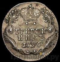 Гривенник 1796 года