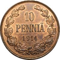 10 пенни 1914 года  Для Финляндии