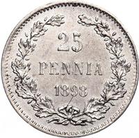 25 пенни 1898 года L Для Финляндии
