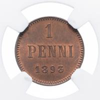 1 пенни 1893 года  Для Финляндии