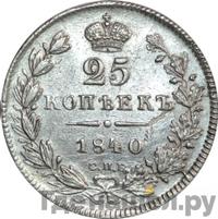25 копеек 1840 года