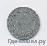 25 пенни 1891 года L Для Финляндии