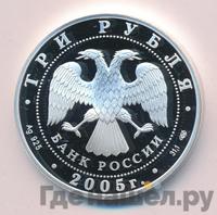 3 рубля 2005 года СПМД