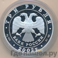 3 рубля 2002 года СПМД
