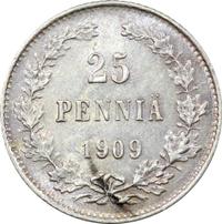 25 пенни 1909 года L Для Финляндии