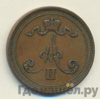 10 пенни 1875 года  Для Финляндии