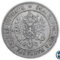 1 марка 1864 года S Для Финляндии