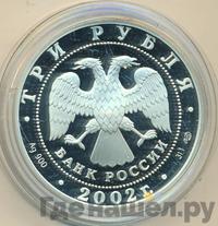 3 рубля 2002 года СПМД
