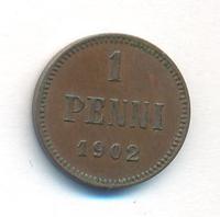 1 пенни 1902 года  Для Финляндии
