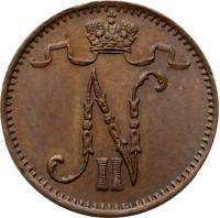 1 пенни 1902 года  Для Финляндии