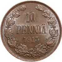 10 пенни 1913 года  Для Финляндии
