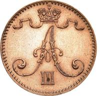 1 пенни 1893 года  Для Финляндии