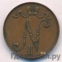 5 пенни 1910 года  Для Финляндии