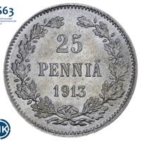 25 пенни 1913 года S Для Финляндии
