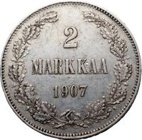 2 марки 1907 года L Для Финляндии