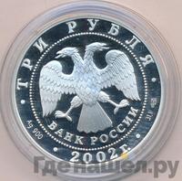 3 рубля 2002 года СПМД
