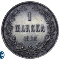 1 марка 1908 года L Для Финляндии