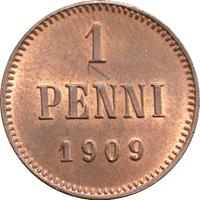 1 пенни 1909 года  Для Финляндии
