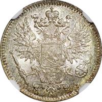 50 пенни 1915 года S Для Финляндии