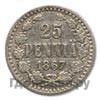 25 пенни 1867 года S Для Финляндии