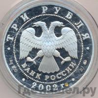 3 рубля 2002 года ММД