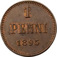 1 пенни 1895 года  Для Финляндии