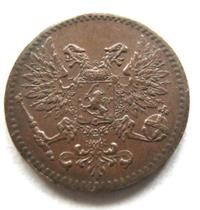 1 пенни 1917 года  Для Финляндии
