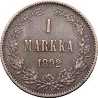 1 марка 1892 года L Для Финляндии