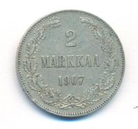 2 марки 1907 года L Для Финляндии