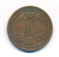 10 пенни 1865 года  Для Финляндии