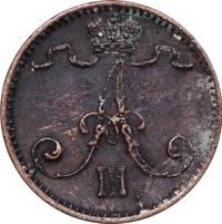 1 пенни 1891 года  Для Финляндии
