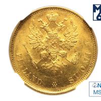 10 марок 1878 года S Для Финляндии