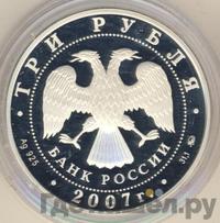 3 рубля 2007 года СПМД