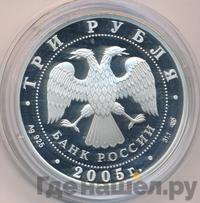3 рубля 2005 года СПМД