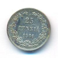25 пенни 1901 года L Для Финляндии