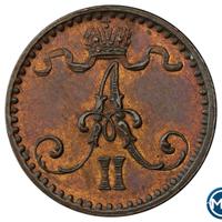 1 пенни 1866 года  Для Финляндии