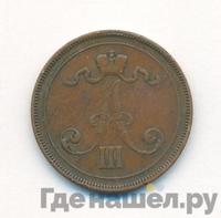 10 пенни 1889 года  Для Финляндии