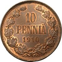 10 пенни 1910 года  Для Финляндии
