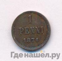 1 пенни 1876 года  Для Финляндии