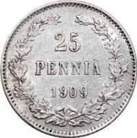 25 пенни 1909 года L Для Финляндии