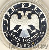 3 рубля 2003 года ММД